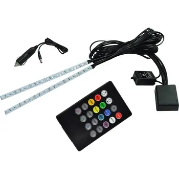Osvětlení interiéru vozidel BLINK RGB LED osvětlení INTERIÉRU auta 2x18 LED s hudebním režimem