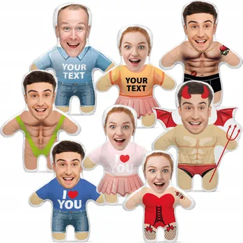 Polštář Foto polštář s fotkou Panenka Obličej Potisk VALENTÝN Chlapec DÁREK 18