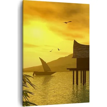 Obraz Obraz na plátně do obýváku ložnice 50x70 krajina obrazy na zeď canvas