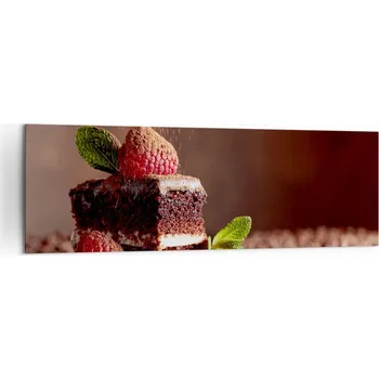 Obraz Velký obraz do obýváku 160x50 - Moderní fotoobraz na plátně - Motiv: Dort / Koláč