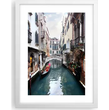 Obraz Obraz plakát v bílém rámu do obýváku 30x40 foto plakáty na zeď s motivem města