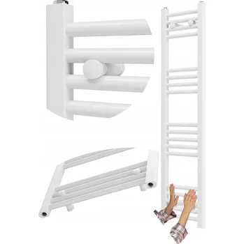 Radiátor Koupelnový radiátor vodní Granitan 336 W 300 x 1200 mm bílý