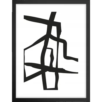 Obraz Obraz plakát v černém rámu do obýváku 30x40 kresba foto plakáty na zeď