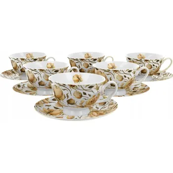 Duo Šálek ANGLICKÉ RŮŽE BÍLÝ porcelán 250 ml 6 ks