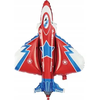 Balónek Fóliový balónek Tryskové letadlo 103x96 cm Narozeniny