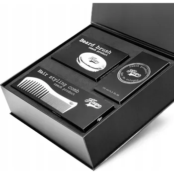 Péče o vousy Dárková kazeta Kaapo – Kolínská, Hřeben na vlasy, Kartáč na vousy