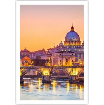 Obraz Plakát na zeď bez rámu 70x100 město obraz plakáty do obývacího pokoje ložnice