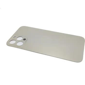 Pouzdro na mobilní telefon Zadní Kryt Sklo Apple iPhone 12 Pro Max Zlatý