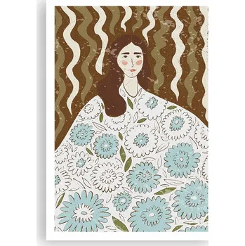 Obraz Plakát na zeď bez rámu 70x100 portrét obraz plakáty do obývacího pokoje ložnice