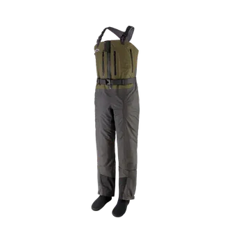 Rybářské oblečení Patagonia Dámské brodící kalhoty Swiftcurrent Expedition Zip Front Waders - Basin Green, vel. XXS