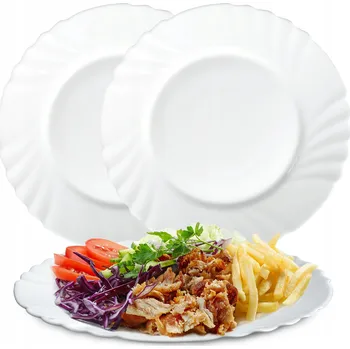 Talíř Mělký jídelní talíř Kadax Bianco 25 cm