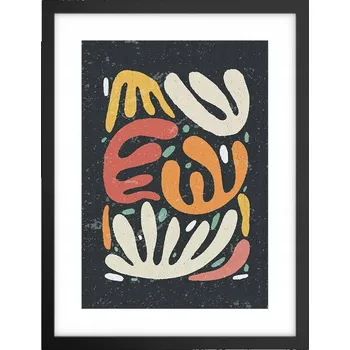 Obraz Obraz plakát v černém rámu do obýváku 30x40 boho foto plakáty na zeď