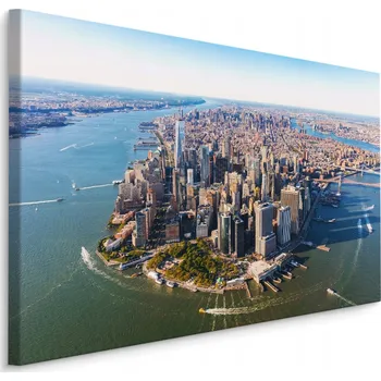 Obraz Obraz Pohled z ptačí perspektivy na MANHATTAN NYC 70x50