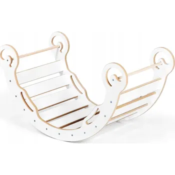 Dětská houpačka Montessori Houpačka pro děti MEGA - LEO XL BÍLÁ