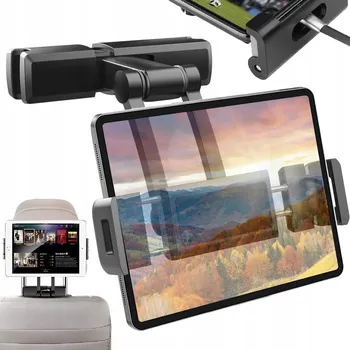 STABILNÍ DRŽÁK DO AUTA NA TABLET / TELEFON NA OPĚRKU HLAVY, NASTAVITELNÝ