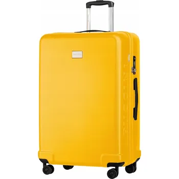 Kufr PUCCINI tvrdý velký polykarbonátový žlutý na kolečkách se zámkem TSA