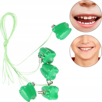 Obraz 5X KRABIČKA NA MLÉČNÉ ZUBY VE TVARU ZOUBKU