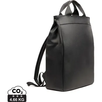 turistický batoh Batoh VINGA Bermond z RCS recykl. PU - Černá, Firemní dárkové předměty s vlastním potiskem