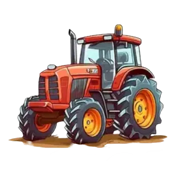 Nažehlovací obrázek - traktor červený III (dva rozměry), Velikost: Malý