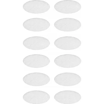 Podložka pod nábytek Samolepicí filcové podložky bílé 15x30mm balení 12 kusů - VORSTAHL
