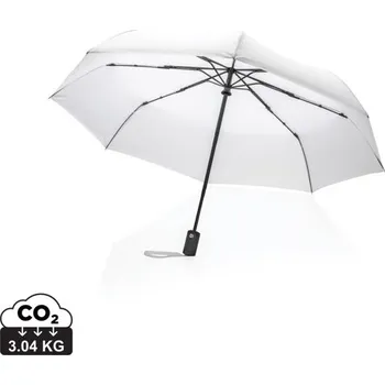 21" auto-open/close deštník Impact ze 190T RPET AWARE™ - Bílá, Firemní dárkové předměty s vlastním potiskem