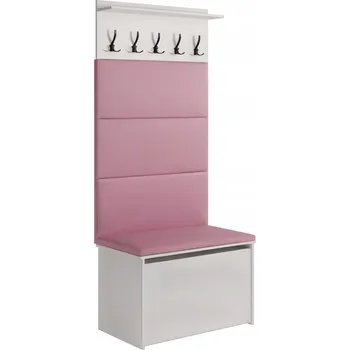 Botník Botník Kobi se sedákem 73 x 192 x 40 cm bílý