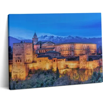 Obraz Fotoobraz na plátně do pokoje, připravený k zavěšení, Zdi Granady, Andalusie