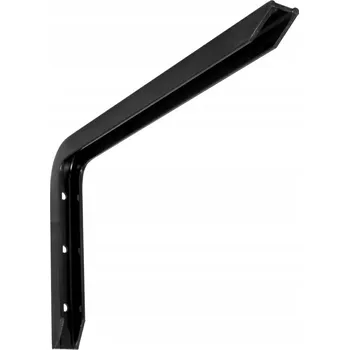 Koupelnový nábytek Černá podpěra police / konzole 250x150mm, model 4