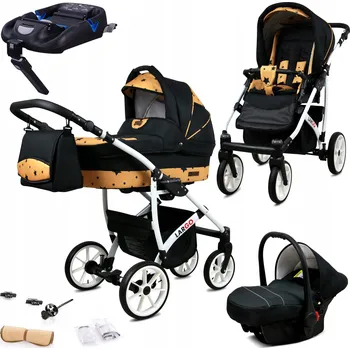 Kočárek Kočárek 4v1 BabyLux LARGO ALU sportovní kočárek korbička autosedačka ISOFIX