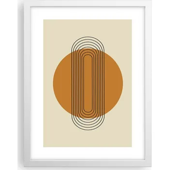 Obraz Obraz plakát v bílém rámu do obýváku 30x40 abstrakce plakáty na zeď
