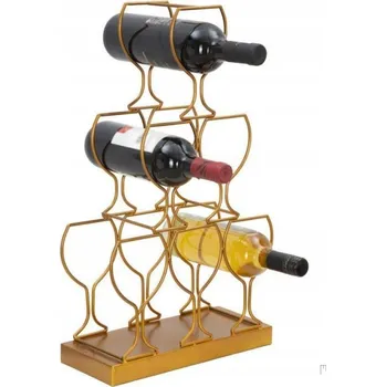 Stojan na víno Stojan na víno zlatý na 6 lahví Mauro Ferretti