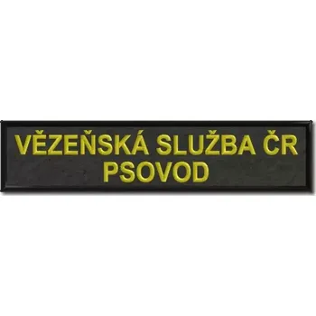 Nášivka Pelisport Nášivka Vězeňská služba Psovod 14,5 x 4 cm