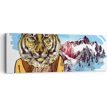 Obraz Obraz na plátně do obývacího pokoje ložnice 90x30 abstrakce foto obrazy na zeď