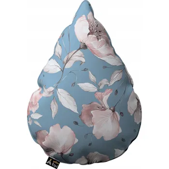 Polštář Polštář pro děti ve tvaru kapky s barevnými květy