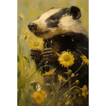 Plakát Plakát Louka očima jezevce bez rámu 61 x 90,5 cm