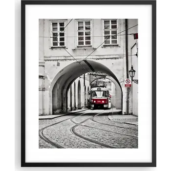 Obraz Foto obraz plakát na zeď v černém rámu 40x50 město plakáty do obýváku