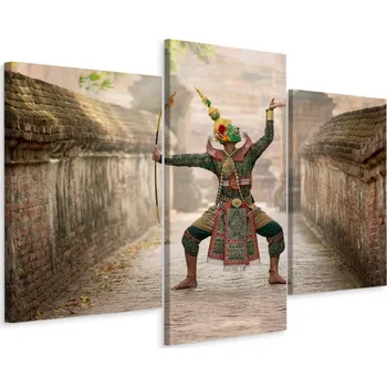 Obraz Obraz Triptych TANEC Thajského Mima 3D 60x40