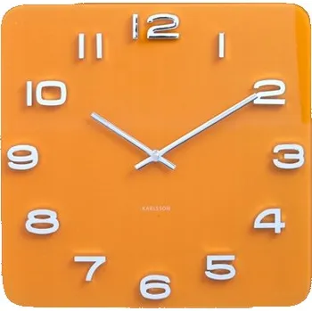 Hodiny Nástěnné hodiny Karlsson oranžové 35 cm