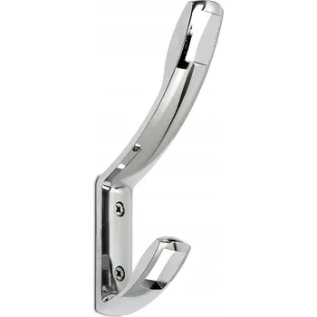 Věšák KOVÁNÍ HÁČEK KOVOVÝ NA OBLEČENÍ NA ZEĎ OKÉNKO 15 CM AMIX W007/C CHROM
