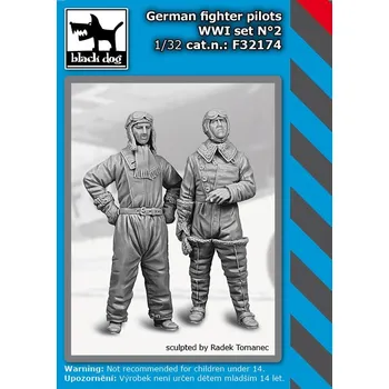 Plastikový model Blackdog 1/32 German fighter pilot WW I set n°2