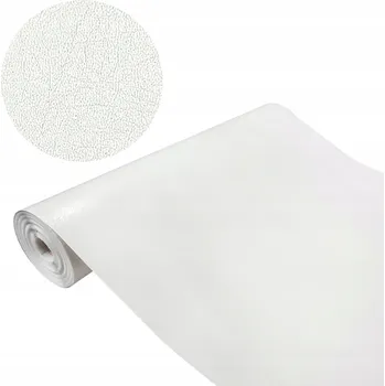 Tapeta Samolepicí DIY dekorativní dýha na nábytek, kůže, bílá PVC Fólie 90x25cm