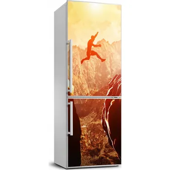 Fototapeta Samolepka na ledničku Skok nad propastí 70x190