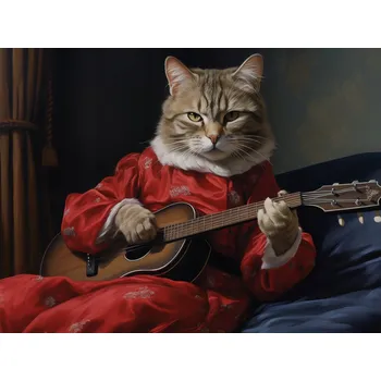 Plakát Plakát Melodie Kočičí Tlapky bez rámu 100 x 75 cm