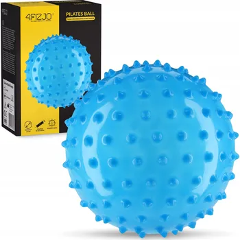 Gymnastický míč REHABILITAČNÍ MÍČ S BODLINAMI pro cvičení 20 cm 4FIZJO modrý