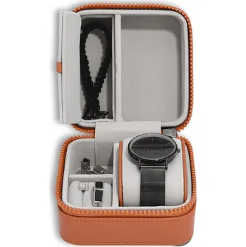 Šperkovnice Stackers, Cestovní šperkovnice na hodinky a šperky Orange Canvas Watch & Jewellery Box | oranžová 76329