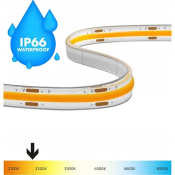 LED páska COB pásek voděodolný IP66 světelná linka 24V 10W
