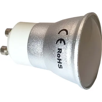Žárovka LED žárovka PREMIUM hliníková GU11 malá 35mm 3W CCD neutrální bílá