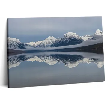 Obraz Fotoobraz na plátně Canvas – Stylový Dárek do pokoje – Odraz hor v jezeře