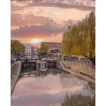 Obraz Plakát Kanál Regent's Canal na trhu Camden bez rámu 40 x 50 cm