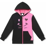 DÍVČÍ MIKINA MM9816 VELIKOSTI 134-164 Velikost: 158, Barva: Černo /malinová